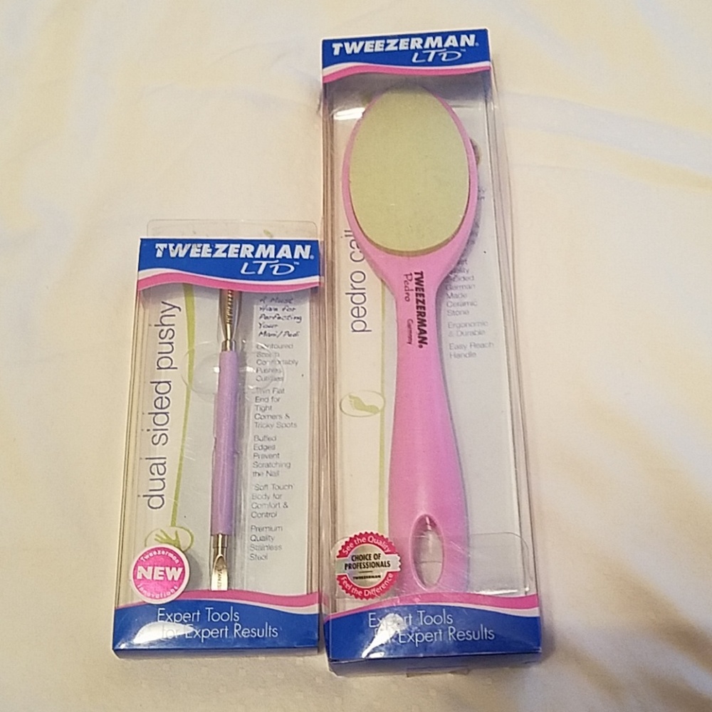 Tweerzerman callus stone & Tweezerman dual sided p